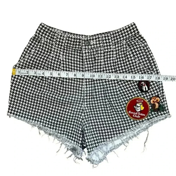 Rare - One of a Kind Vintage - Houndstooth Denim Cutoffs - Picture 7 of 11